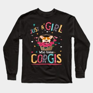 Just A Girl Who Loves Corgi (128) Long Sleeve T-Shirt